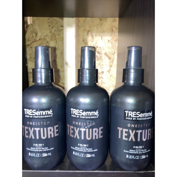 New Discontinued Tresemme One Step Texture 5 in 1 Mist for Flat Hair 8 oz X 3